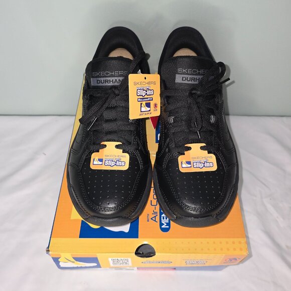 Skechers Hands Free Slip-ins Relaxed Fit, Durham Delver, Black, Men's Sz 7, NIB - Picture 3 of 10